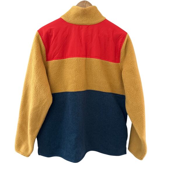 L.L. Bean Fleece 1/4 Zip Hybrid Pullover Sweater Multi Size XL - Picture 3 of 11